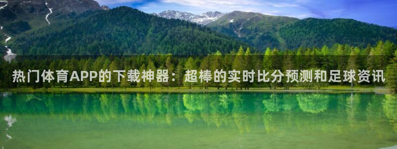 热门体育APP的下载神器：超棒的实时比分预测和足球资讯