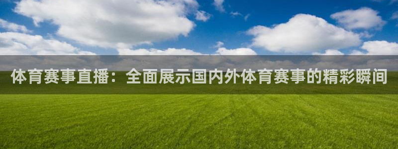 体育赛事直播：全面展示国内外体育赛事的精彩瞬间